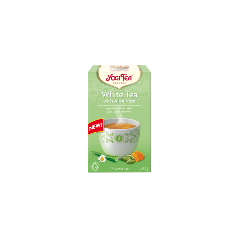 Beli čaj z aloe vero 30,6g Yogi tea