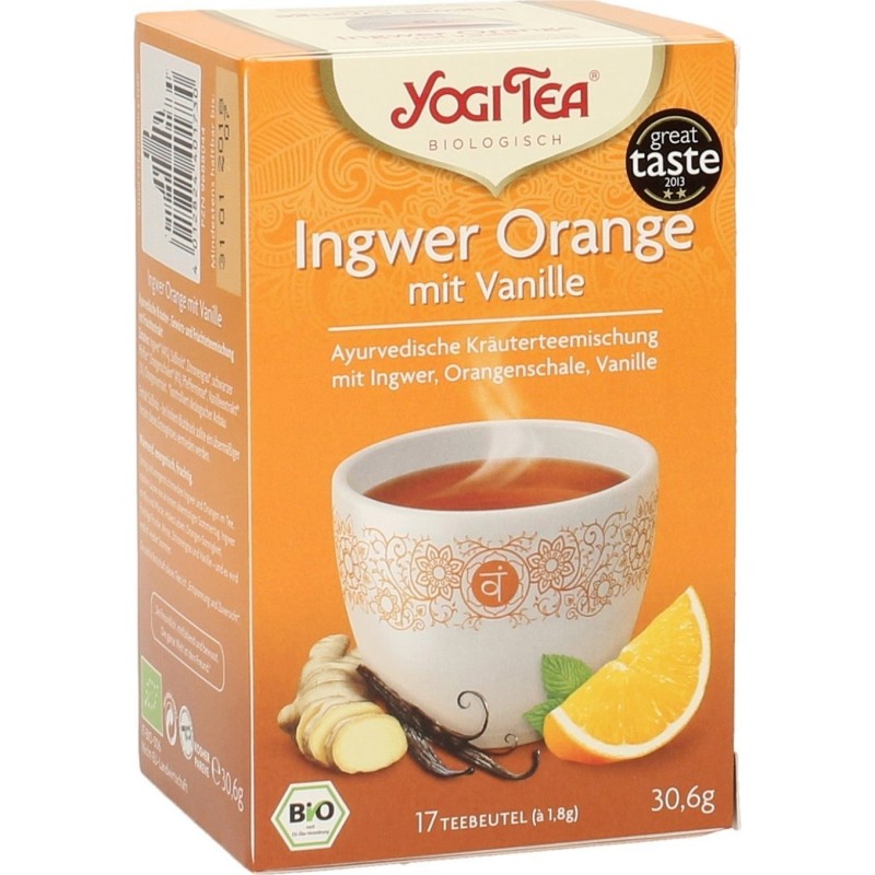 Čaj ingver pomaranča 17 vrečk Yogi Tea